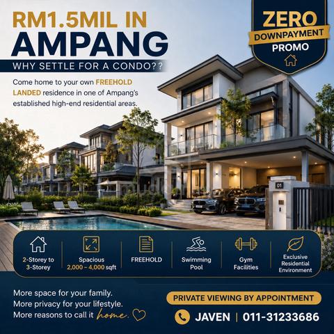 New Landed for Sales next to Gombak 1