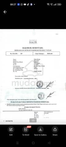Ada sebidang tanah berukuran 6,000 kp untuk di jual satu kp RM65.00 2