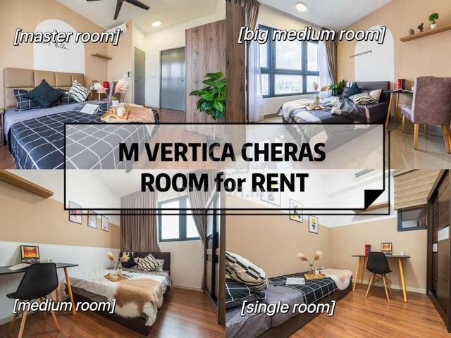‼️Promotion‼️Master & Medium Room M Vertica Cheras Maluri Walk To MRT 1