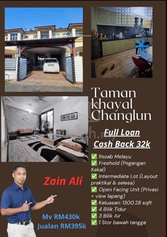Full Loan😍 Cash Bak 32k Taman Khaya Changlun 1