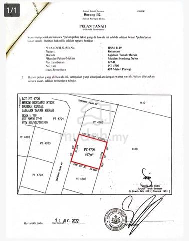 Lot banglo untuk dijual di bendang yior 1