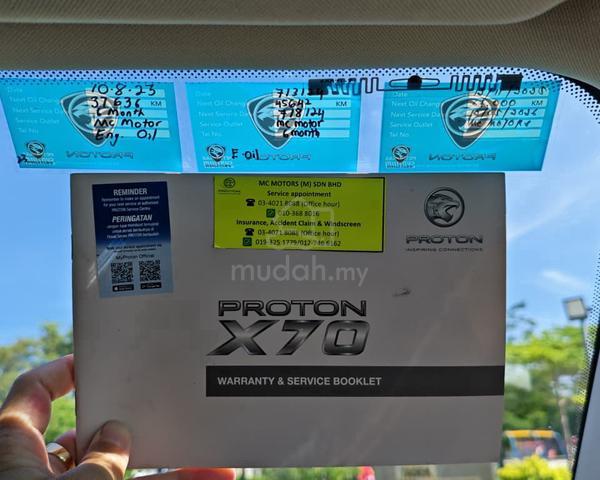 CKD PREMIUM X 63Kkm Full Service 2020 Proton X70 - 5