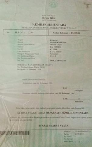 3 ekar utk dijual 1