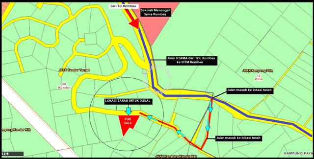 Tanah 1.0 ekar sesuai untuk dirikan rumah lokasi Rembau 1