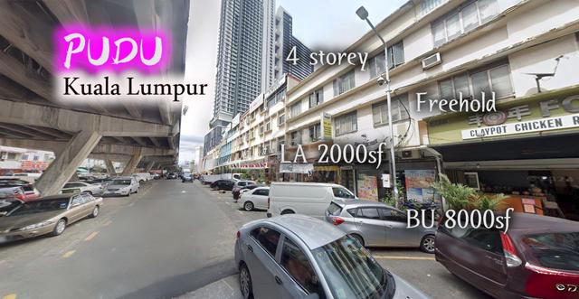 Jalan Yew Pudu Kuala Lumpur Freehold 4storey Shoplot Non Bumi High ROI 1