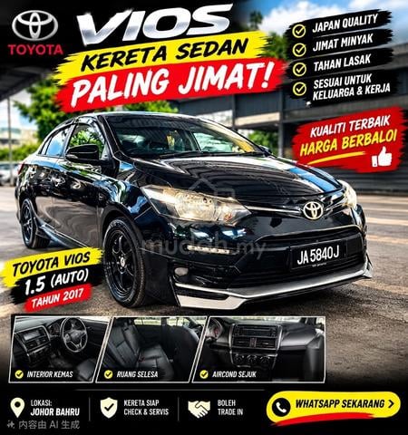 2017 Toyota VIOS 1.5 E FACELIFT NSP151R (A) - 1
