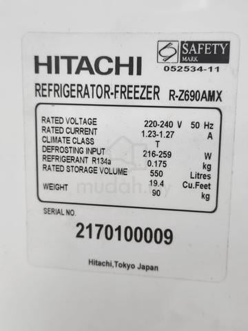 Hitachi refrigerator fridge 2door 550L - photo 4 of 5