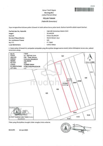 Freehold Land For Sale - Batang Berjuntai/Bestari Jaya 1