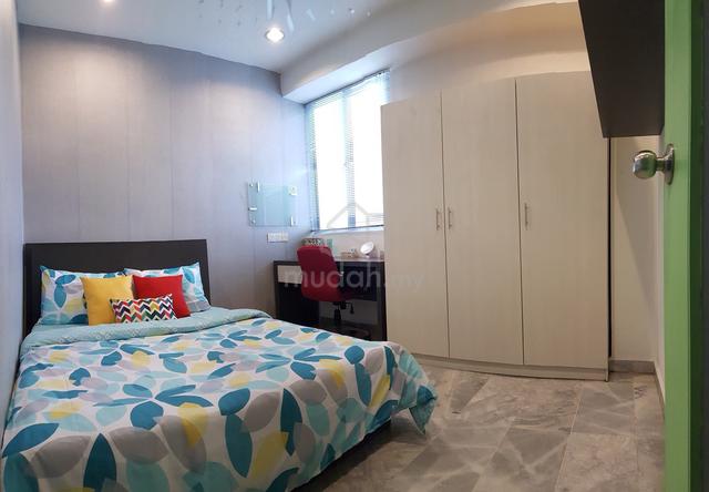 Queen Bedroom @ Ridzuan Condo, Sunway, Taylor's, Monash, Sunway Uni 1