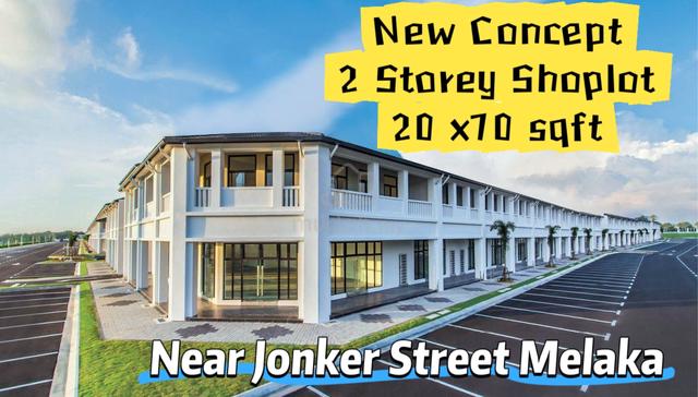 (Hot Jonker 10min) Double Storey Frontage Shop Kota Laksamana Melaka 1