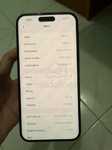 iphone 15 plus 128gb black colour  - photo 2 of 5