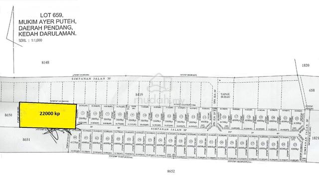 Tanah 4 Lot Di Pendang Untuk Dijual 1