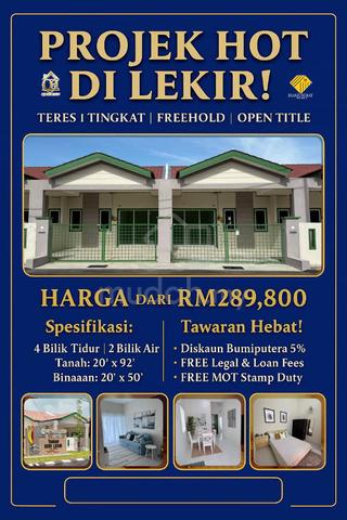 Rumah Baru Batu 7 Lekir Perak Dekat Exit Highway WCE Manjung 1