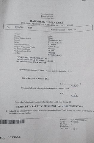 Tanah Kebun 6 Ekar 1