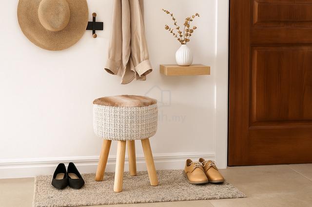 Waffle Knit Stool  - FRM4052 - photo 3 of 6