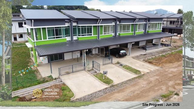 Papar Taman Eko Saujana Rumah Teres 2 tingkat Baru dijual for sale 1