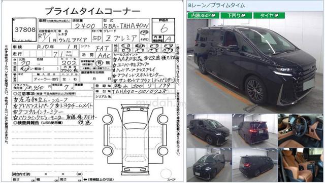 2025 Toyota VELLFIRE 2.4 Z PREMIER NEW CAR 6A Unrg - 2