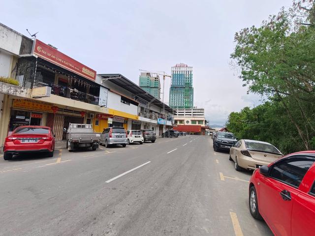 Penampang double storey shoplot for sale 1