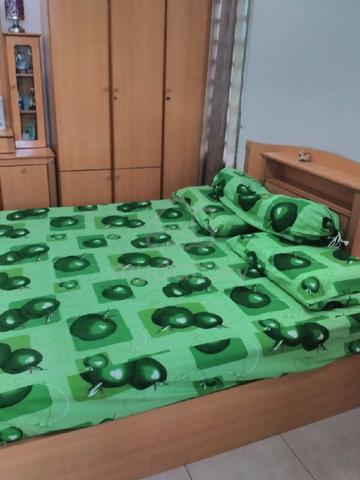 Furnished room with private bathroom and balcony. 1