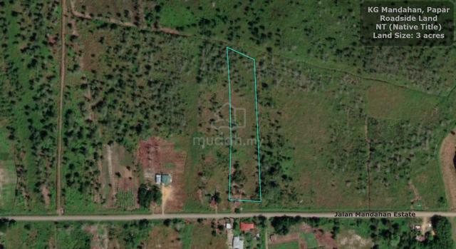 NT Land | 3 acres | Roadside | Flat Land | Mandahan | Papar | 1