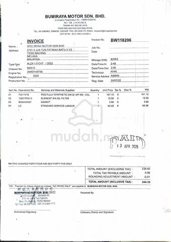 2022 Perodua ALZA 1.5 AV FULLSERVICE FULLSPEC MPV - 5