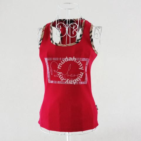 Burberry Red Sleeveless Top - Clothes for sale in Johor Bahru, Johor