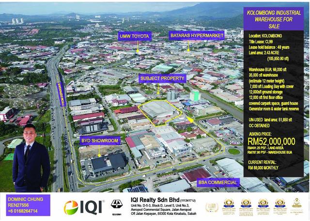 RARE INDUSTRIAL INVESTMENT-Kolombong Mega Warehouse For Sale 1