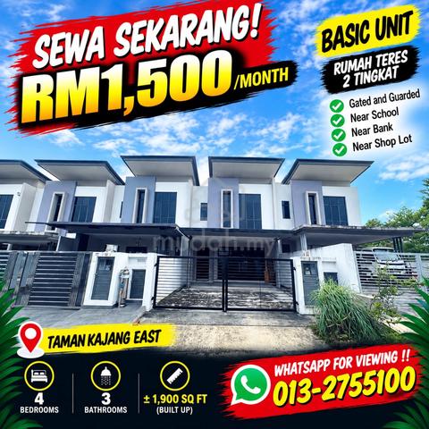 Rumah Sewa Teres di Kajang East dekat Highway Lekas 1