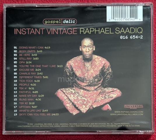 Raphael Saadiq INSTANT VINTAGE CD - Music/Movies/Books/Magazines