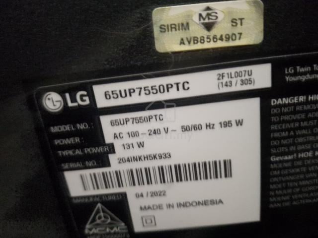 LG65inche smart 4k  - photo 6 of 6
