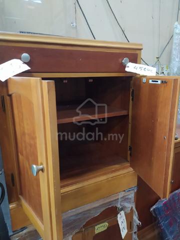 small two-door wooden cabinet or printer/storage - photo 2 of 2