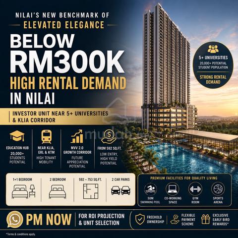 Harga bawah 300k Residensi Nilai moden dan elegant 1