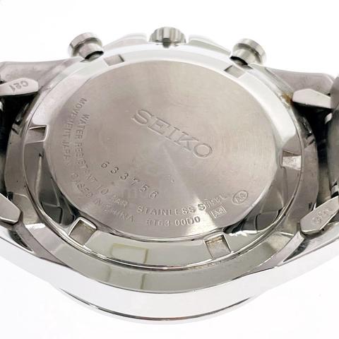 Seiko 8T63-00D0 Chronograph Quartz Watch Navy Dial - photo 5 of 6