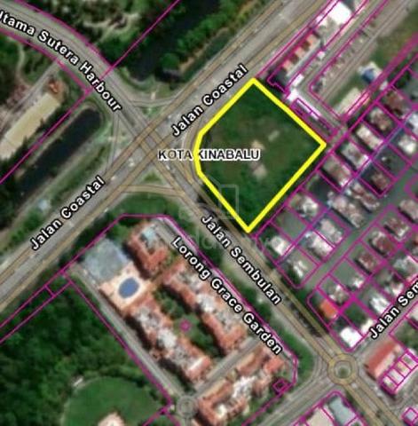 Super prime land for sale Sutera harbour junction 1
