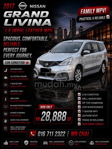 2017 Nissan GRAND LIVINA 1.6 Impul (A) Full Loan - 1
