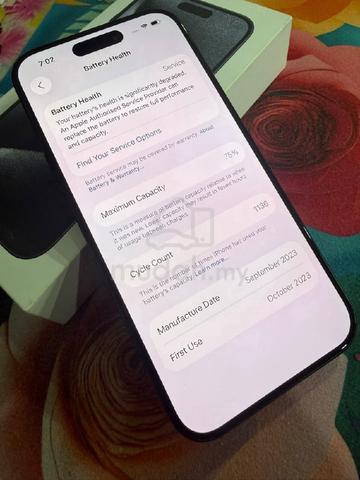 Iphone 15 pro 128GB Blue Titanium - photo 3 of 5