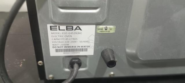 ELBA 45L Electric Oven EEO-G4529(BK) - 6 Heating S - photo 5 of 5