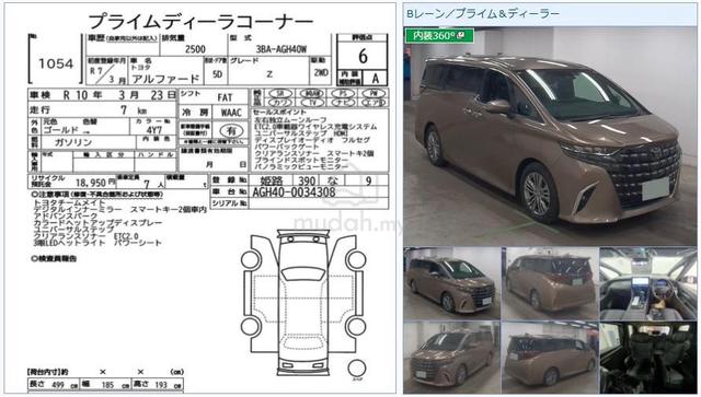 2025 Toyota ALPHARD 2.5 Z 360 Camera HUD12 KM 6A - 3
