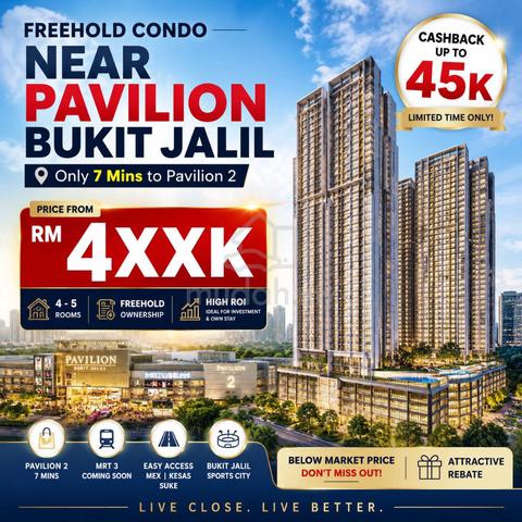 FREEHOLD Near Pavilion 2 ! 4 R Big Balcony @ Near MRT - Residential 1
