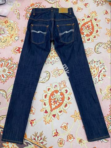 Nudie Jeans Thin Finn Dry Ecru Embo 