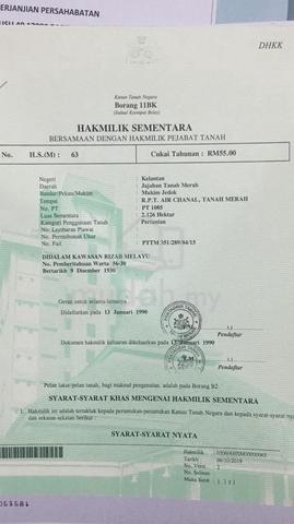 Kebun durian Legeh Jeli 1