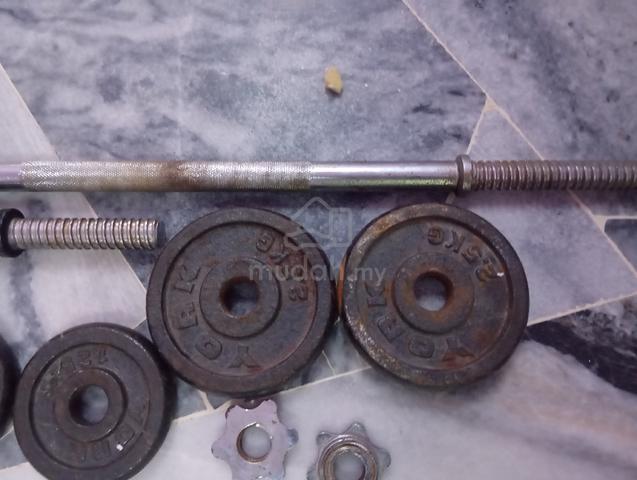 Standard barbell, a short dumbbell handle - photo 4 of 6