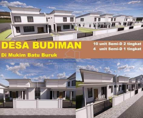 14 Unit Rumah Semi-D 1 & 2 Tingkat Padang Negara, Batu Burok, Trg 1