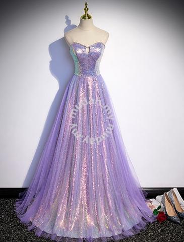 purple matric dresses