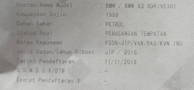 2018 BMW X3 2.0 xDrive30i SUV G01 - 3