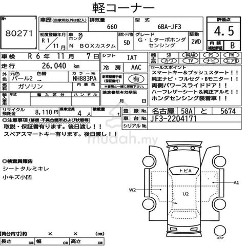 2019 Honda N BOX 660 CUSTOM GL TURBO HONDA - 5