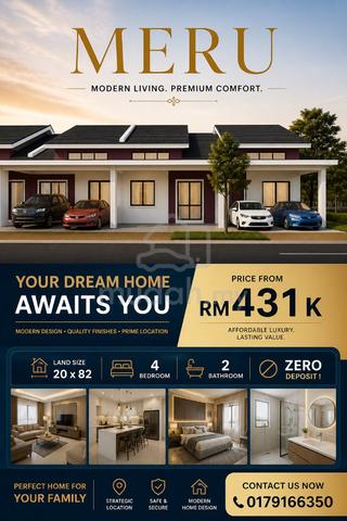 FREEHOLD Meru teres setingkat 1