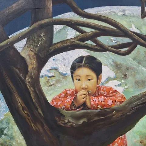 Oil Painting - Secret Gaze - photo 2 of 2