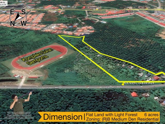 Semporna Flat Land beside Kompleks Sukan Semporna I Residential Zoning 1
