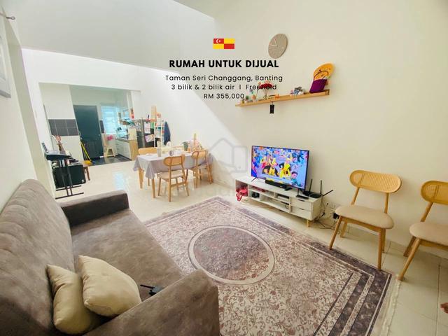 MURAH✅ FREEHOLD✅ Taman Seri Changgang Banting single storey terrace 1